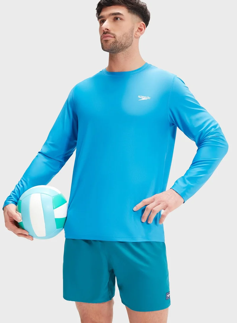 speedo Printed Rash Guard T-Shirt