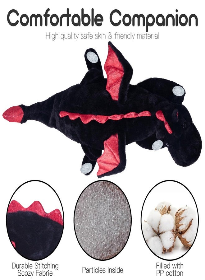 ARELUX Large 36in Cute Dragon Stuffed Animals Plush Toy Soft Black Pterosaur Plushie Giant Fuzzy Dinosaur Pillow Plushies with Wings Cuddly Gifts for Friends Family - Image 4