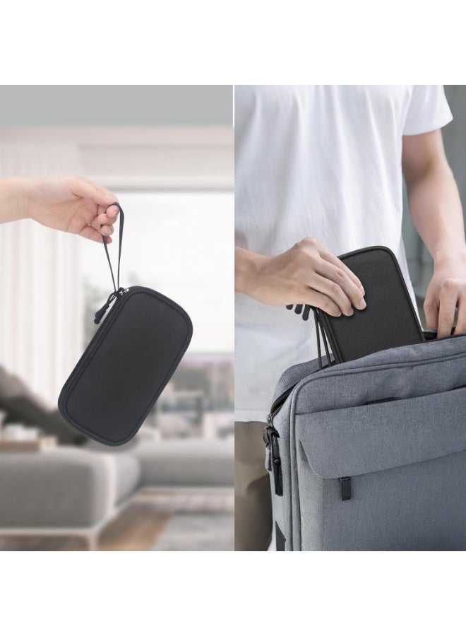 Lacdo USB Flash Drive Case with Labels, USB Case Organizer Thumb Drive Holder Portable Storage Bag Large Capacity for SanDisk/Samsung Flash Drives Jump Drive Memory Stick, SD Card, Cable, Black - Image 3