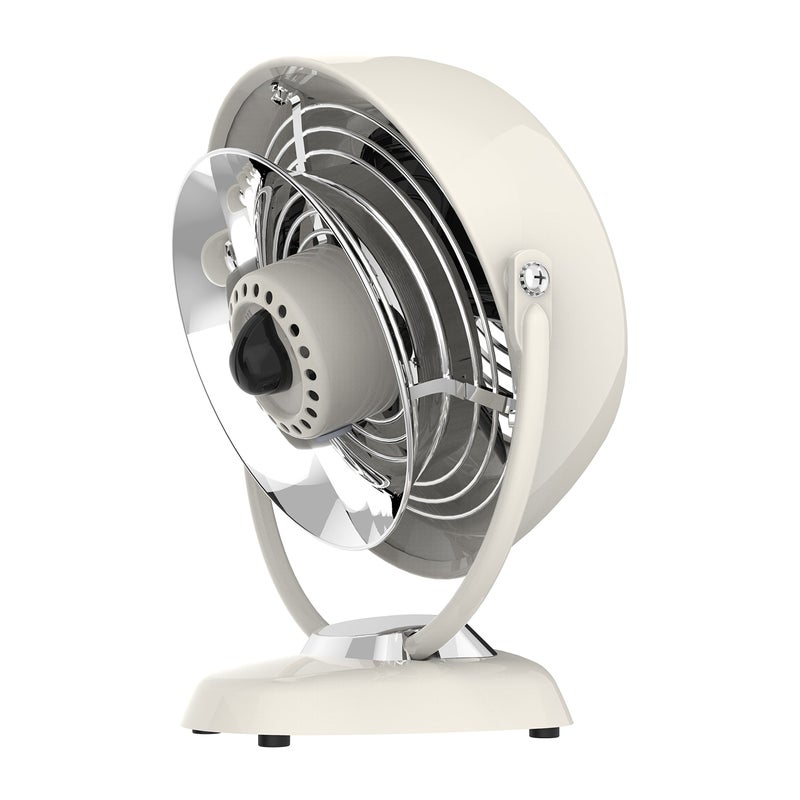 فورنادو مروحة تهوية Vornado VFAN Jr. Vintage Air Circulator Fan، لون أبيض عتيق، أبعادها 6.1 × 10.1 × 11.4 بوصة - Image 3