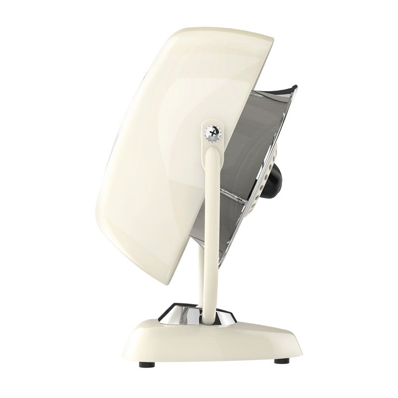 فورنادو مروحة تهوية Vornado VFAN Jr. Vintage Air Circulator Fan، لون أبيض عتيق، أبعادها 6.1 × 10.1 × 11.4 بوصة - Image 2