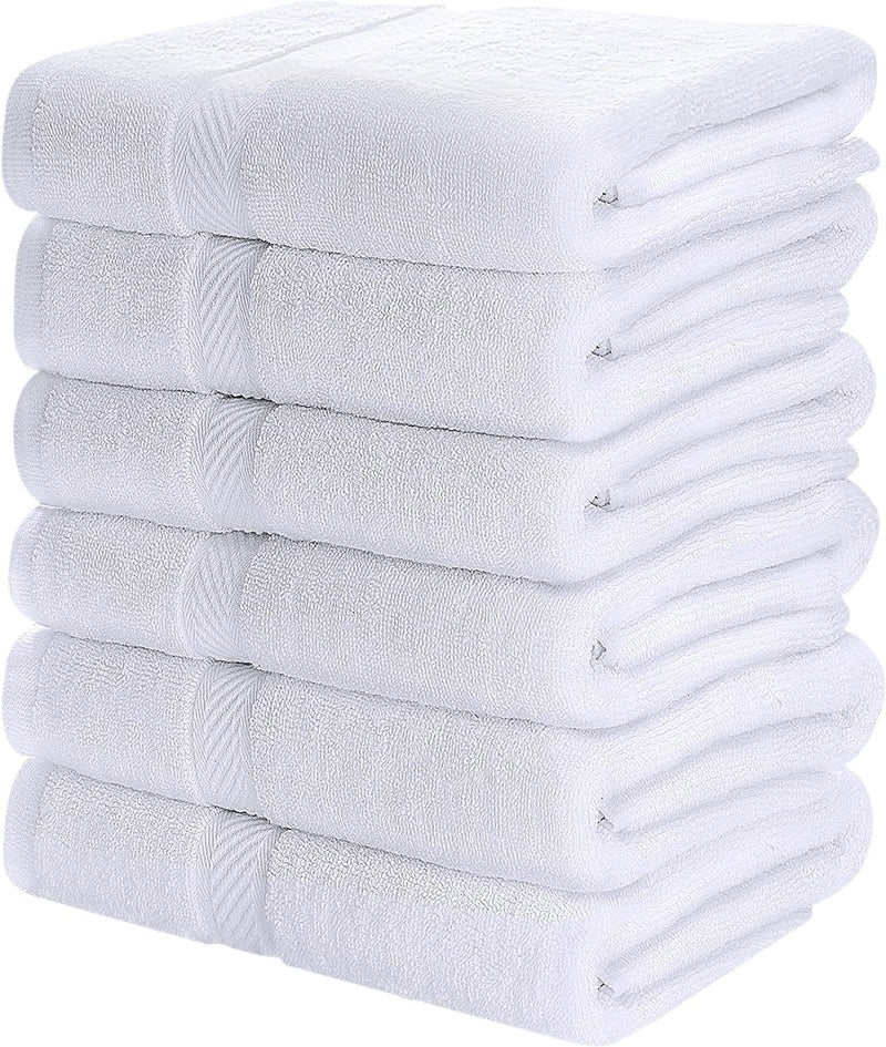 Simpli-Magic Cotton Set, Towels, 24x46, White, 6 Count - Image 1