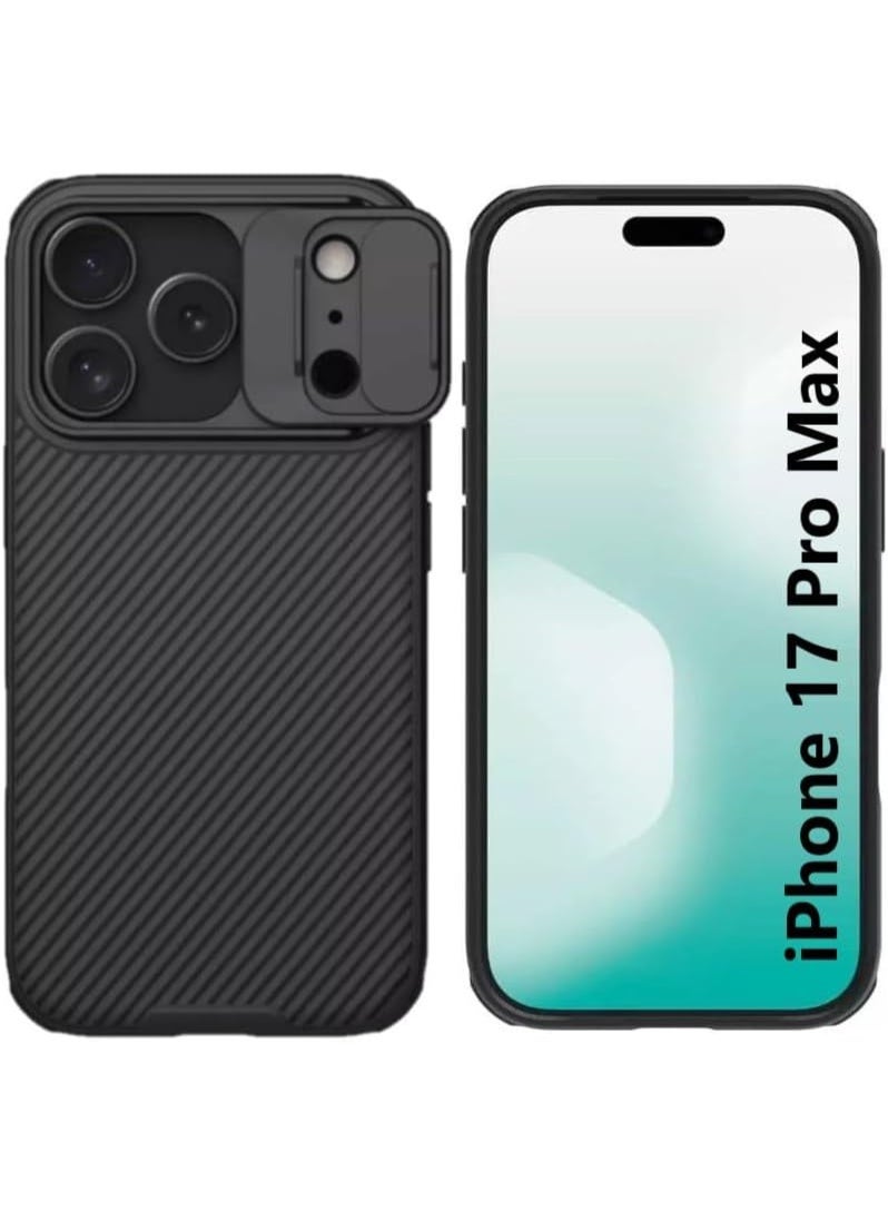 Nillkin Case for Iphone 17 Pro Max 2025 CamShield case Protective Cover with Camera Protector Hard PC Ultra Thin Anti-Scratch Phone Black Case For Iphone 17 Pro Max Black - Image 1
