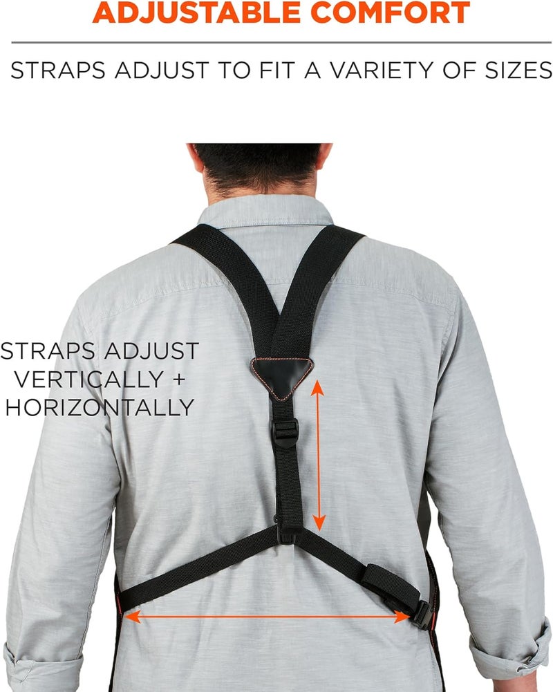 Ergodyne Ergodyne  13694 Arsenal 5704 Torso Length Work Tool Apron 22Pockets Gray - Image 5