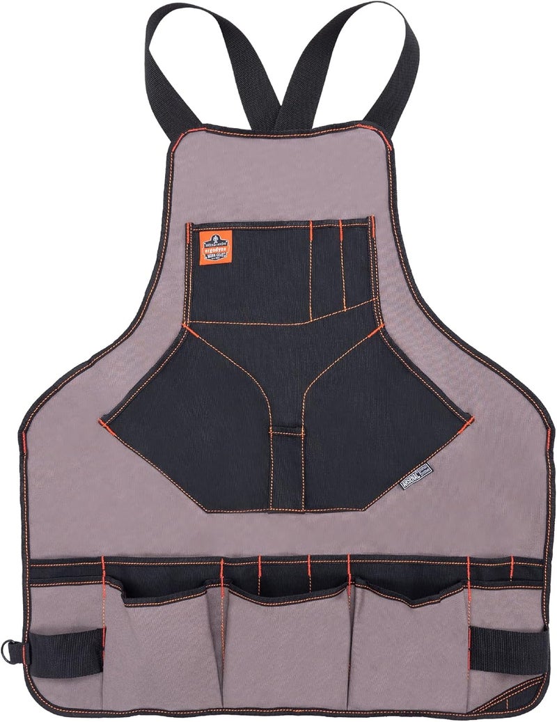 Ergodyne Ergodyne  13694 Arsenal 5704 Torso Length Work Tool Apron 22Pockets Gray - Image 1