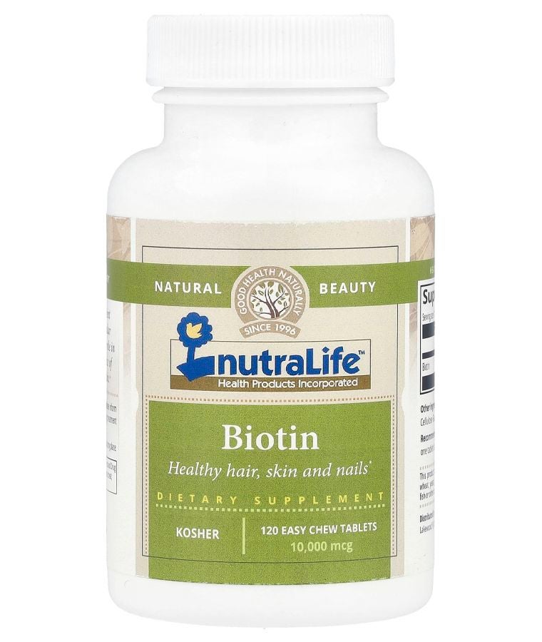 Biotin 10000 mcg 120 Easy Chew Tablets