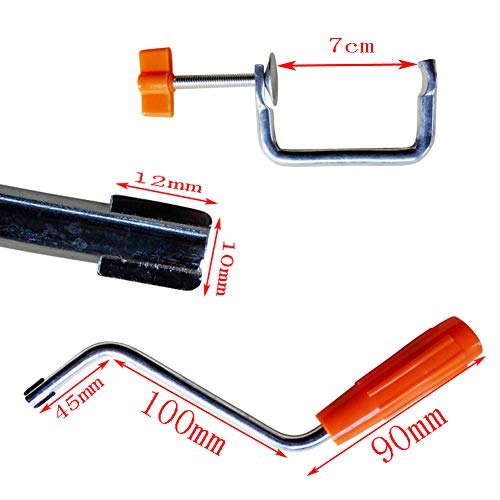 Melostu Pasta Maker, Roller Pasta Machine Stainless Steel Noodle Maker Handle Tool Parts Fixing Clip Durable Manual Noodle Maker Pasta Machine Holder - Image 4