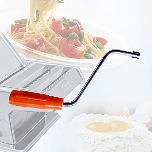 Melostu Pasta Maker, Roller Pasta Machine Stainless Steel Noodle Maker Handle Tool Parts Fixing Clip Durable Manual Noodle Maker Pasta Machine Holder - Image 2