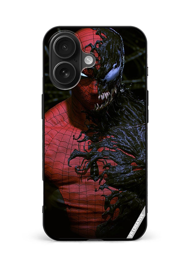 VR CREATIVE Protective Case Cover For Apple iPhone 16 Plus Spiderman Design Multicolour