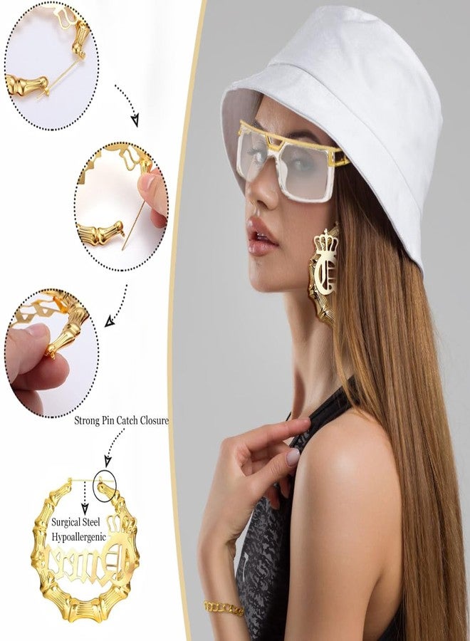 MEDOJO 80 90s Hip Hop Queen Costume Kit Hat Accessories Set for Women Rapper DJ - Image 4