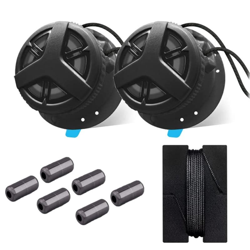 Earssa Elastic No Tie Shoelaces, Rotating Automatic Buckle Shoes Laces, Metal Capsule Lock Buckles, Lock Shoe Laces Tieless (Black) - Image 1