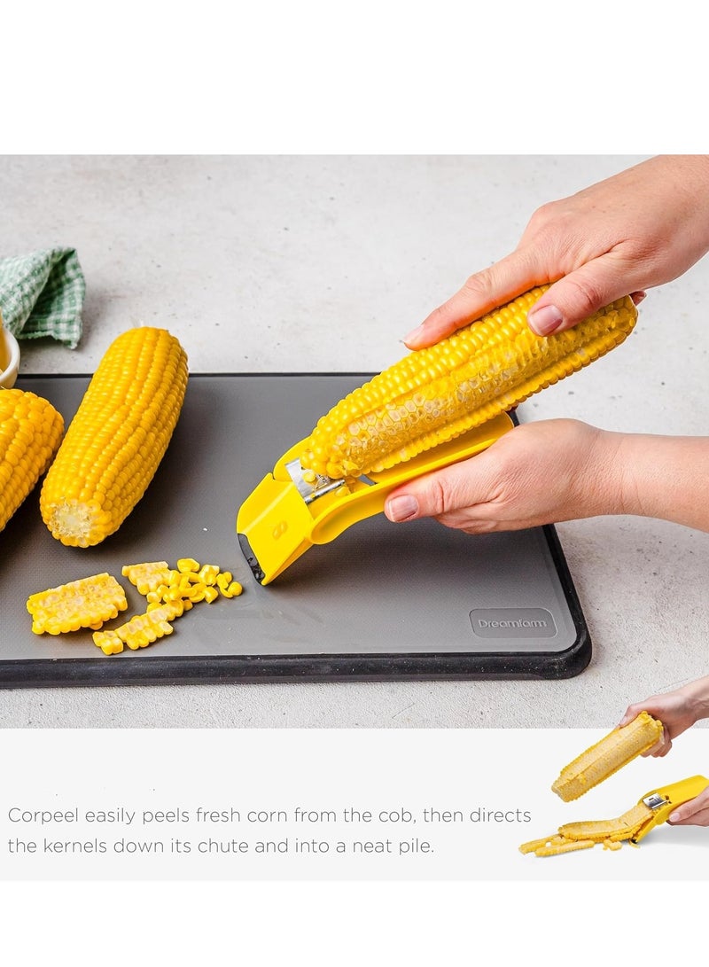 Fast Corn Peeler for Corn on The Cob, Corn Cob Stripper, Corn Cutter Shucker to Cut Corn Off The Cob, Quick Corn Kernel Remover Tool - Image 3