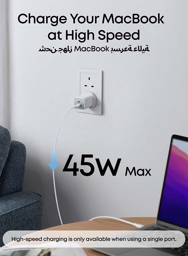 USB C Plug, Anker 47W 2-Port Fast USB C Charger, Nano 3 GaN Compact Charger for iPhone 16/16 Pro/16 Pro Max/16 Plus, Galaxy S23, Pixel 4/3, iPad Mini, and More (Cable Not Included) - - Image 3
