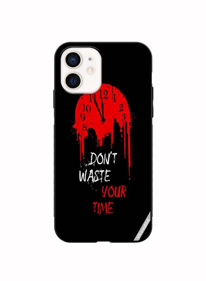 VR CREATIVE Protective Case Cover For Apple iPhone 12 mini Don'T Waste Your Time Design Multicolour - Image 1