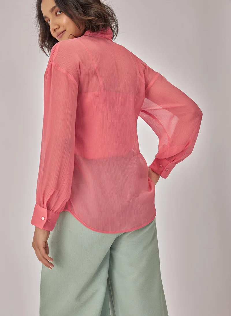 The Label Life Chiffon Pussybow Top