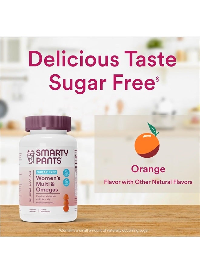 SmartyPants Women's Multivitamin Gummies, Sugar Free: Biotin, Methylfolate, Omega 3 (ALA), Vitamin D3, C, Vitamin B12, B6, Vitamin A, K & Zinc, Gluten Free, 60 Count (20 Day Supply) - Image 5