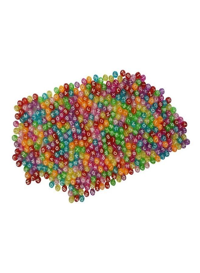 نيبمينينت خرز من الأكريليك بتصميم حروف أبجدية للمجوهرات التي تصنعها بنفسك 0.4x0.7سم - Image 5