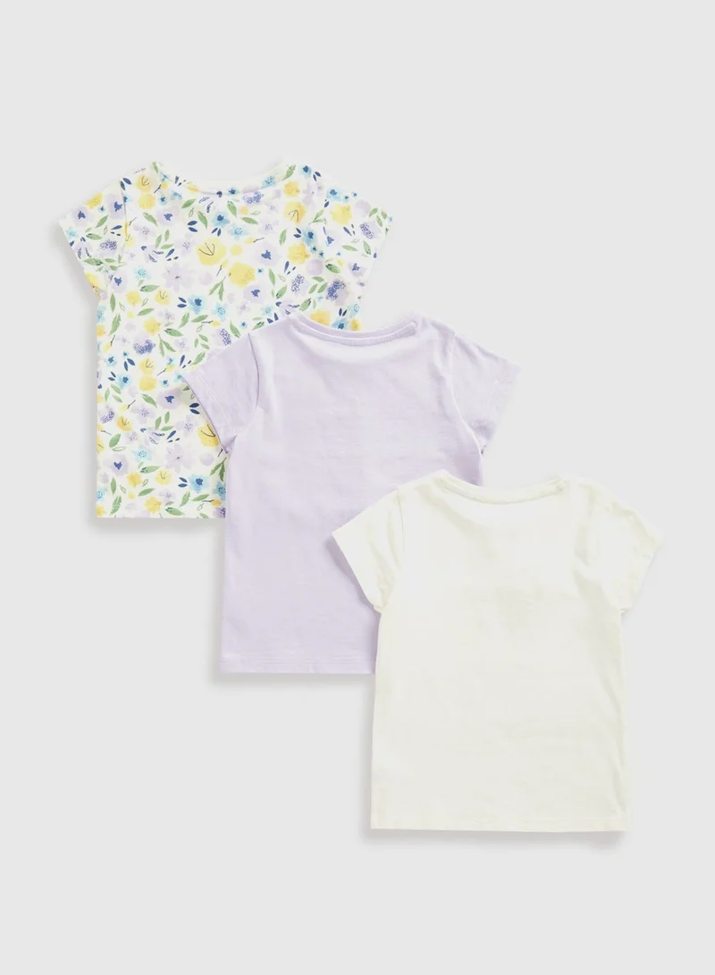 mothercare Beauty Everywhere T-Shirts - 3 Pack