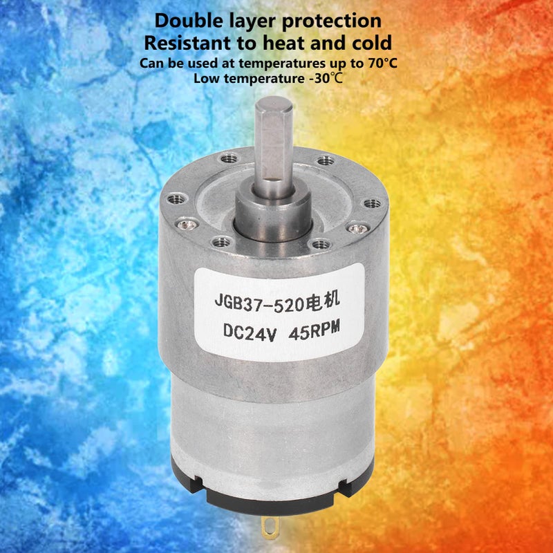 Self Locking Gear Motor Reversible DC Speed Reduction Motor 45RPM - Image 5