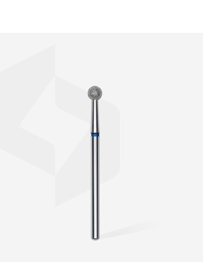 STALEKS PRO Diamond nail drill bit, “ball”, blue, head diameter 4 mm - Image 2