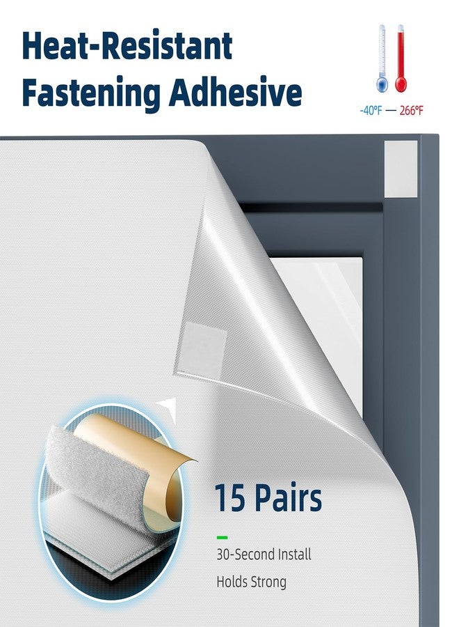 NIGHTON Portable Blackout Curtains 40"×57" Strong Hook and Loop Tape Strips with Adhesive,Blackout Shades That can be Cut,100% Blackout Material Blackout Blinds for Baby Nursery or Travel Use-White-Ⅲ - Image 3