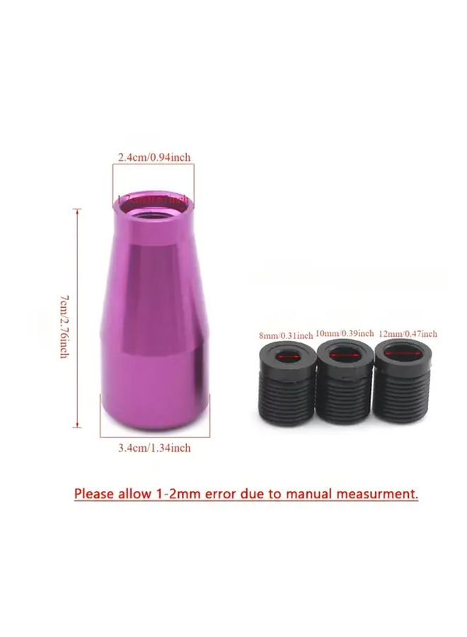 Purple Universal Shift Knob 5 Speed Manual Gear Shift Lever Car Modification Wave Pattern - Image 4