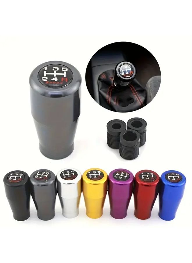 Purple Universal Shift Knob 5 Speed Manual Gear Shift Lever Car Modification Wave Pattern - Image 2