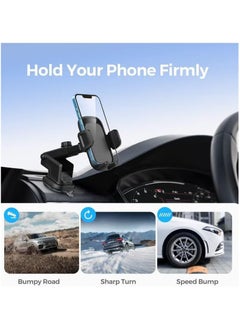 WINCA Winca Car Phone Holder, Air Vent Mount, Dashboard Phone Holder Auto Suction Cup for Windshield/Smooth Desktop/Tile Wall, 360° Rotation&Extended Arm  - Image 2