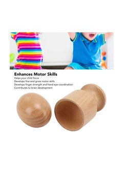 Excefore 2 PCS Egg Cup Puzzle Toy, Wooden Egg Cup Holders, Wooden Hen Eggs and Cup, Perfect for Kids Craft, Education Preschool Toys  - Image 3