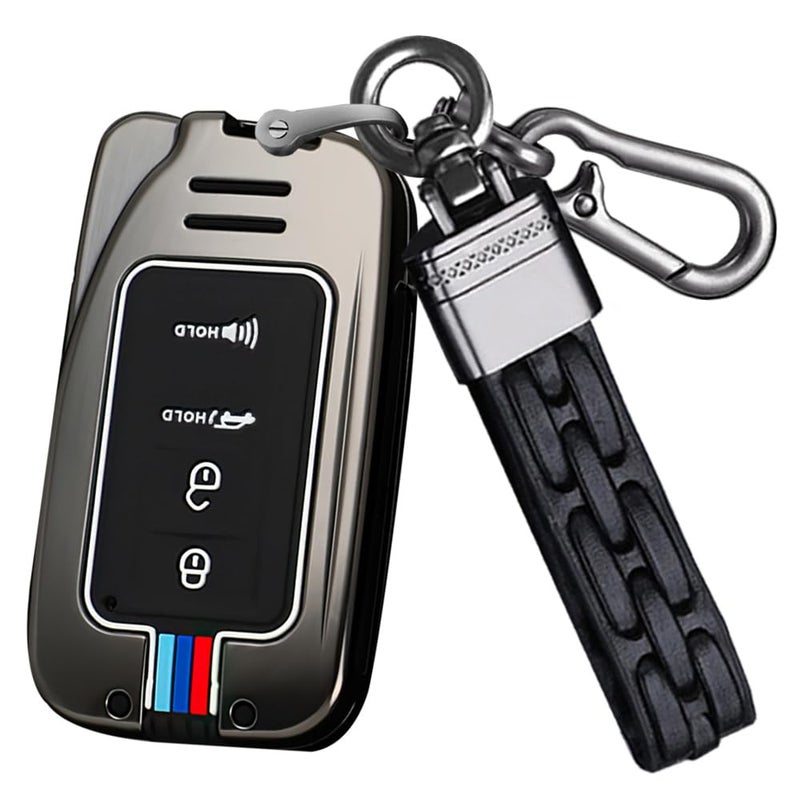 SANRILY Luminous 4 Button Key Fob Cover Case Fit for Lexus RX 350 2022 is ES GS LS NX RS GX LX RC LC Keyless with Keychain Black - Image 1