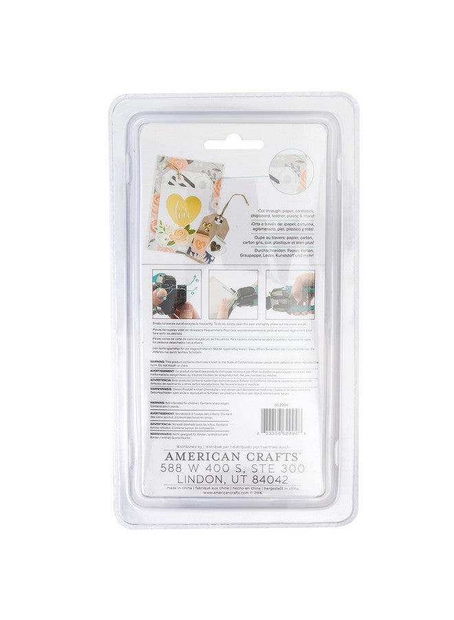 We R Memory Keepers Crop A Dile Retro Corner Chomper Small And Large Angle White Chomp Down On Paper Cardstock Chipboard Leather Plastic And More For Scrapbooking Journaling Cardmaking - Image 2