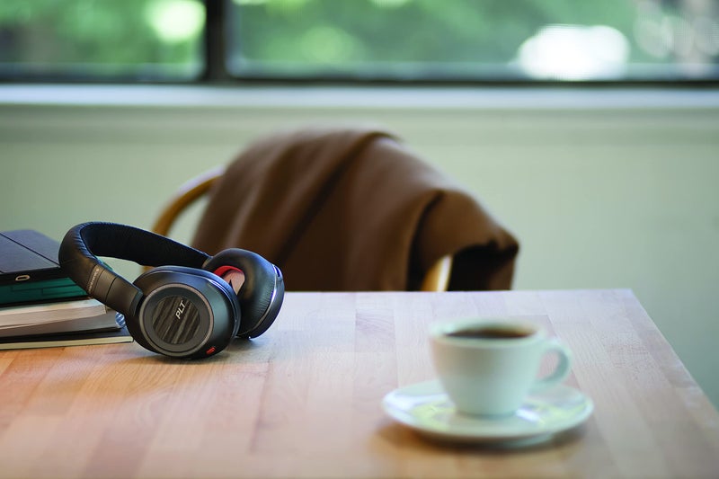 Poly Plantronics - Voyager 8200 UC (Poly) - Bluetooth Dual-Ear (Stereo) Headset - USB-A Compatible to connect to your PC and Mac - Works with Teams, Zoom & more - Dual-Mode Active Noise Canceling - Image 2