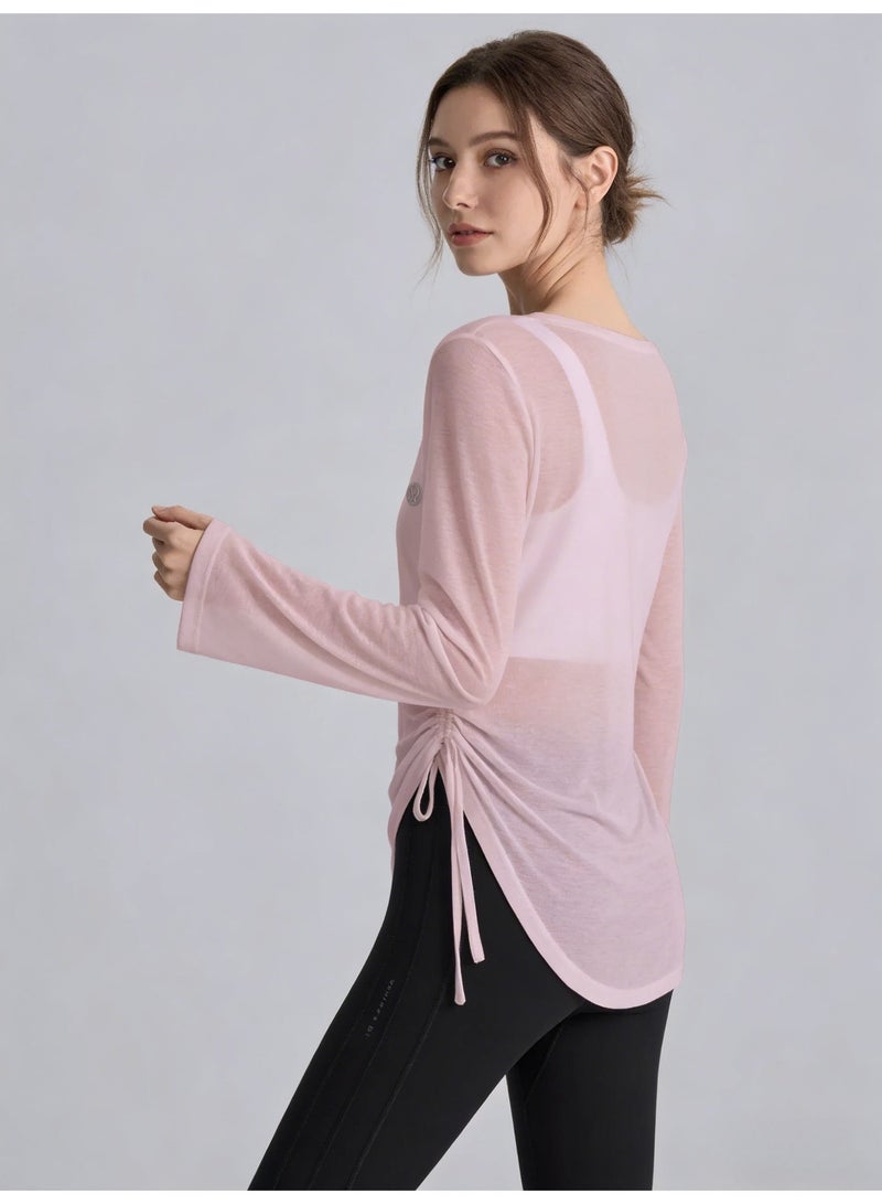 Lululemon Women's Thin Fit Sports Top, Made of Moisture wicking Fabric and Minimalist Logo - Image 4