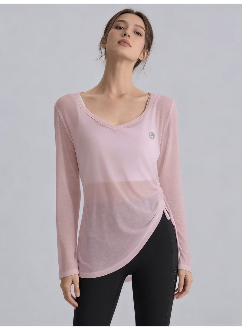 Lululemon Women's Thin Fit Sports Top, Made of Moisture wicking Fabric and Minimalist Logo - Image 3