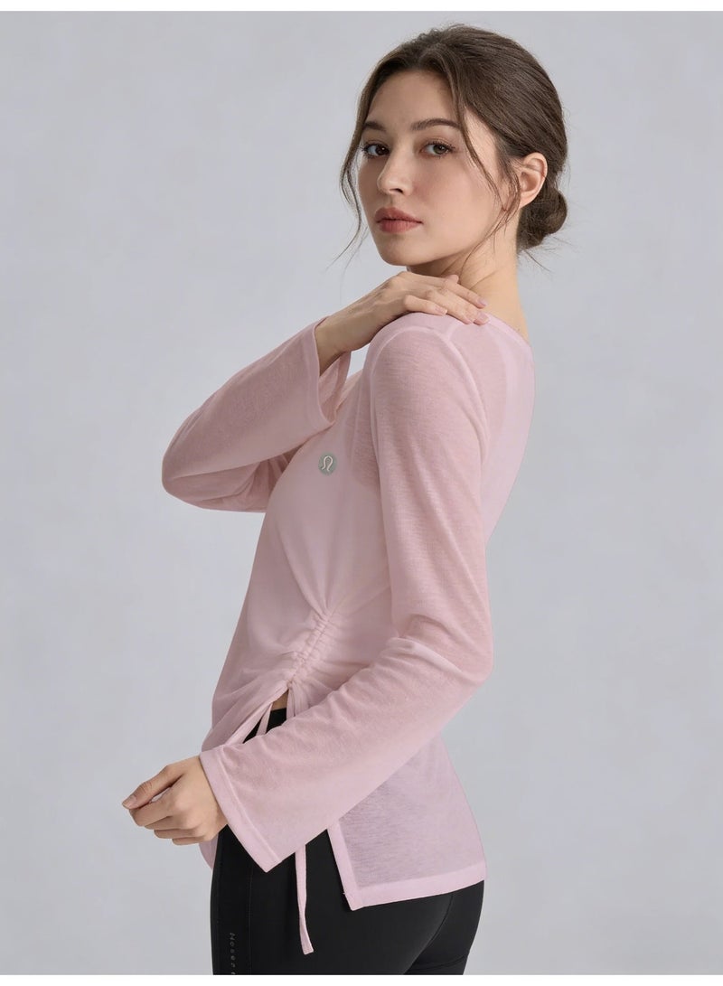 Lululemon Women's Thin Fit Sports Top, Made of Moisture wicking Fabric and Minimalist Logo - Image 5