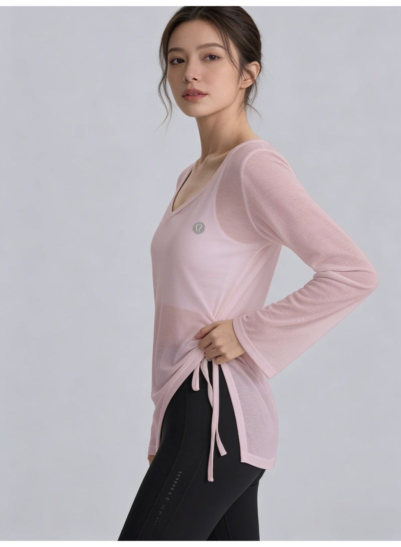 Lululemon Women's Thin Fit Sports Top, Made of Moisture wicking Fabric and Minimalist Logo - Image 2