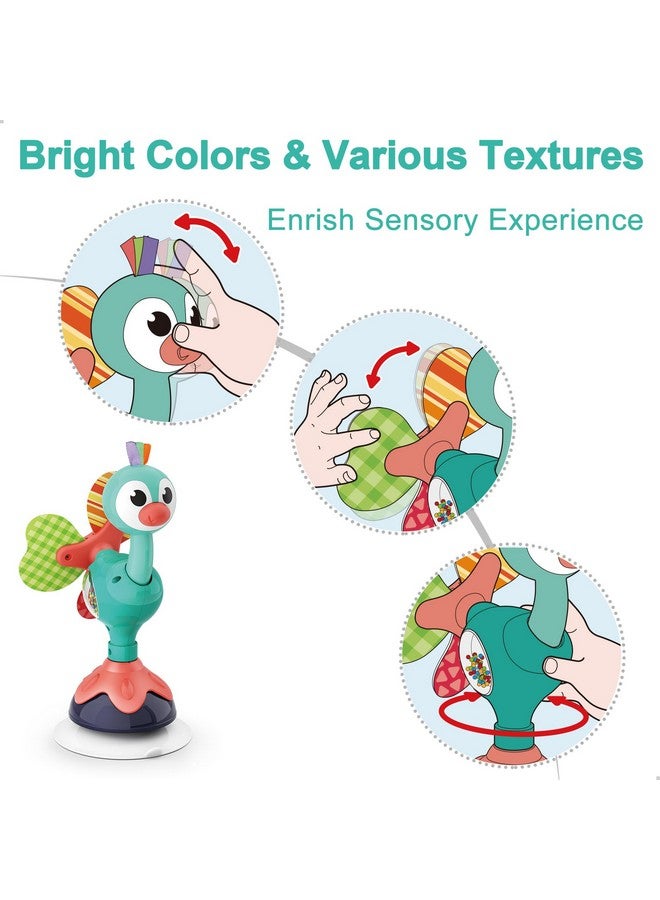 iPlay, iLearn Baby Rattles Set, Infant High Chair Toys W/Suction Cup, Grab N Spin, Interactive Development Baby Tray Toy, Newborn Gifts for 6, 9, 12, 18, 24 Months, 1 2 Year Olds, Boys Girls Kids - Image 4