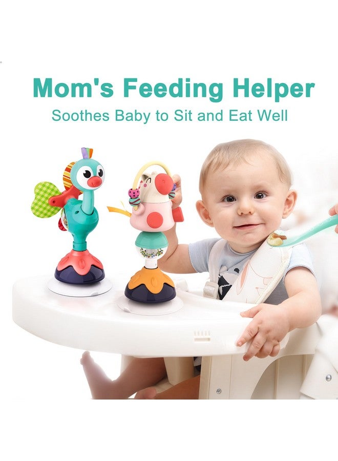 iPlay, iLearn Baby Rattles Set, Infant High Chair Toys W/Suction Cup, Grab N Spin, Interactive Development Baby Tray Toy, Newborn Gifts for 6, 9, 12, 18, 24 Months, 1 2 Year Olds, Boys Girls Kids - Image 2