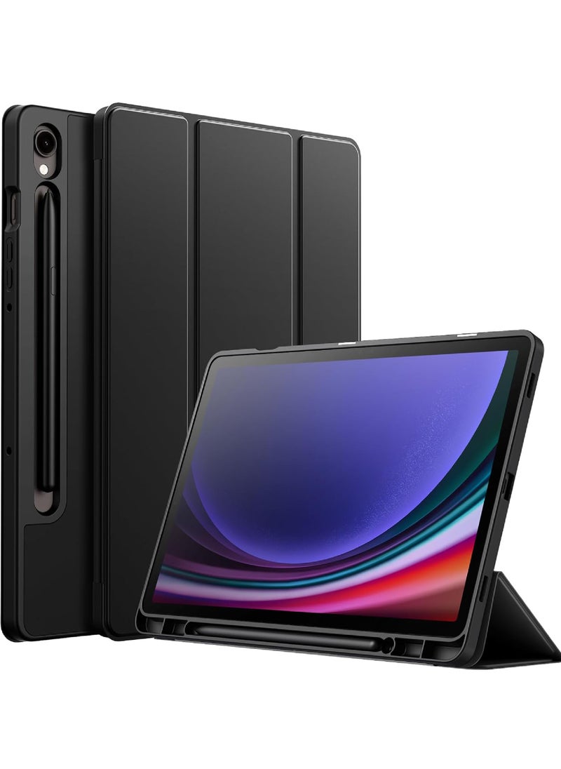 Rock Pow Slim Case for Samsung Galaxy Tab S10 FE 10.9 inch 2025/S9 FE 5G 10.9 Inch/Galaxy Tab S9 11 Inch 2023 with S Pen Holder, Ultra Thin Lightweight Tri-Fold Stand Cover with Auto Wake/Sleep  - Image 1