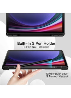 Rock Pow Slim Case for Samsung Galaxy Tab S10 FE 10.9 inch 2025/S9 FE 5G 10.9 Inch/Galaxy Tab S9 11 Inch 2023 with S Pen Holder, Ultra Thin Lightweight Tri-Fold Stand Cover with Auto Wake/Sleep  - Image 3