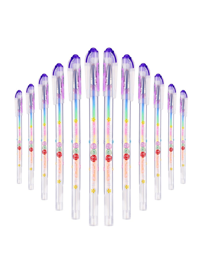 Excefore Scented Glitter Color Pen Multicolor Fun Pens Smooth Writing Stationary Kit Cute Smell Good Fruit Flavors Coloring for Girls Kids Arts Crafts School, 36 Count - Image 1