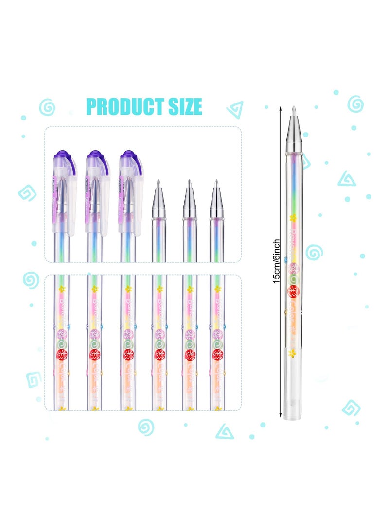 Excefore Scented Glitter Color Pen Multicolor Fun Pens Smooth Writing Stationary Kit Cute Smell Good Fruit Flavors Coloring for Girls Kids Arts Crafts School, 36 Count - Image 2