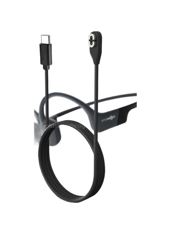 Trendy Style Chuanfan Suitable For Shao Yin Bone Conduction Headphones, Type-C Charging Cable, As800/S810/S803/As811 Wireless Bluetooth Sports Earphones, Charger Magnetic Cable - Image 1