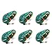 HYSTYLE 6 Pcs Clockwork Spring Frog Green Metal Jumping Wind Up Frog Desktop Decor Party Favors - Image 4
