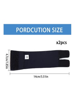 Y&D 2 Pack Finger Splint, Reusable Support Sleeves for Sport Injuries, Adjustable Elastic Trigger Splints basketball volleyball tennis  - Image 2