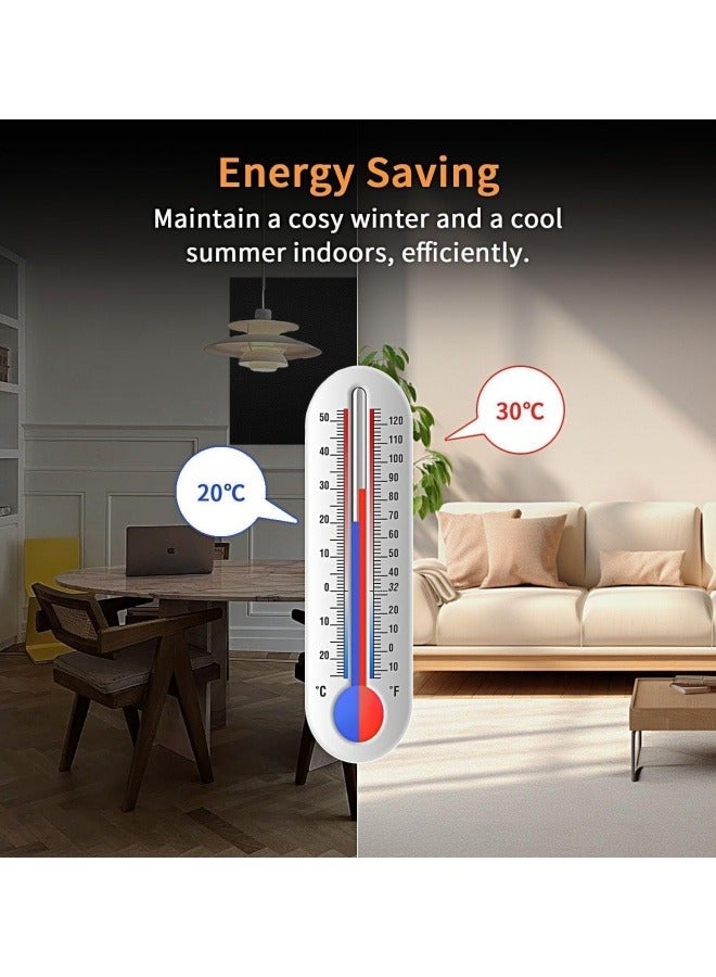 أف بي سي 4 مجموعات من الستائر المحمولة التظليل ، مع شريط لاصق ، تنطبق على غرفة نوم ، غرفة المعيشة ، حمام علوي الستائر التظليل ، 145cm واسعة ، 100 سم طويلة - Image 4