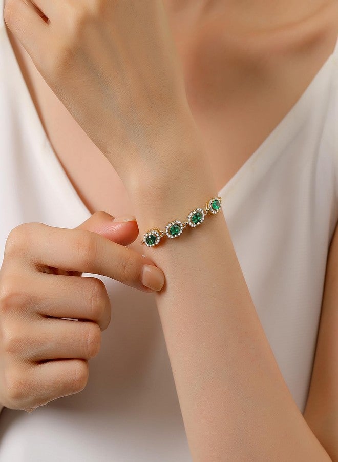 GexTyde Birthstone Bracelets for Women, Gold Trendy Dainty Link Bracelet Jewelry Birthday Christmas Day Gifts for Women Girlfriend Friend Her Mom Wife - Image 2