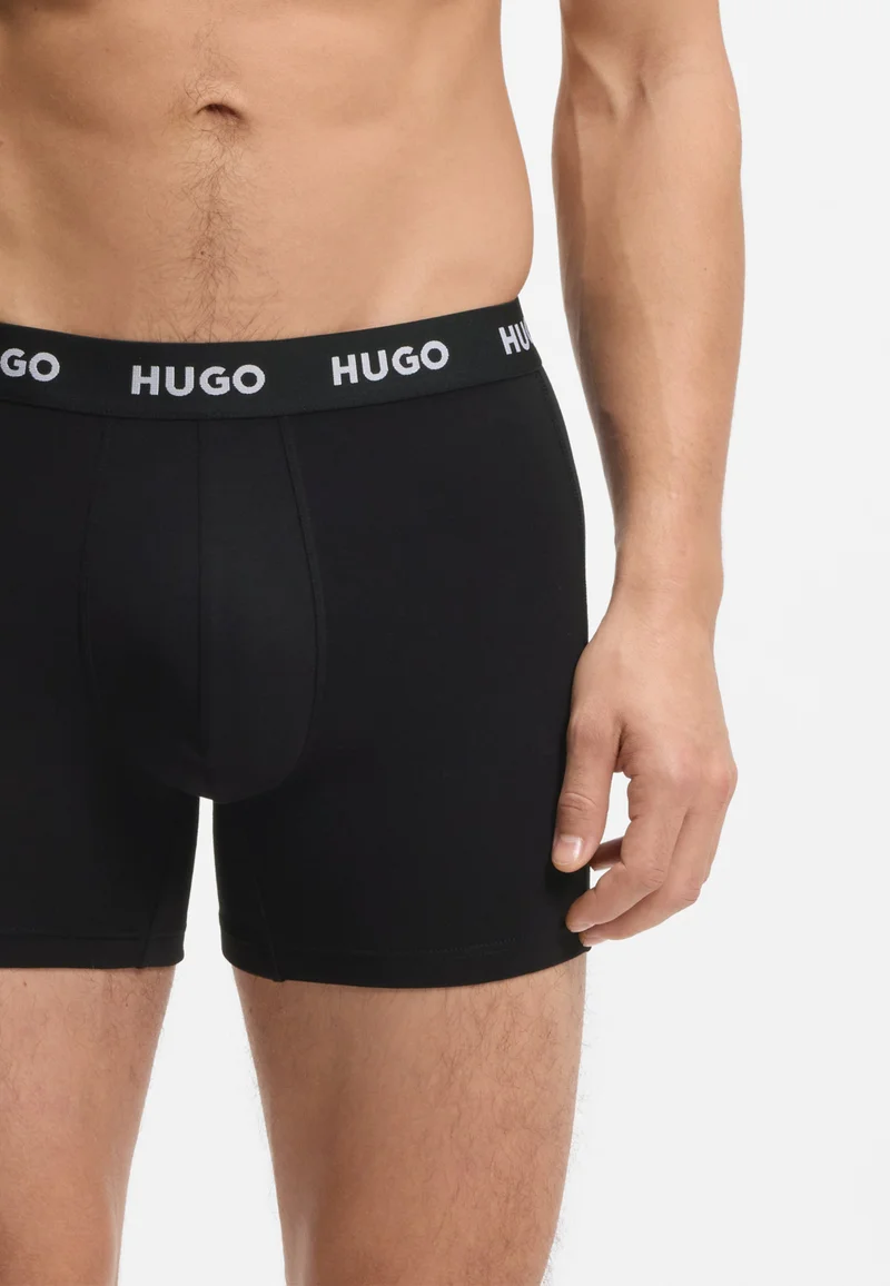 HUGO Three-pack of boxer briefs in stretch cotton