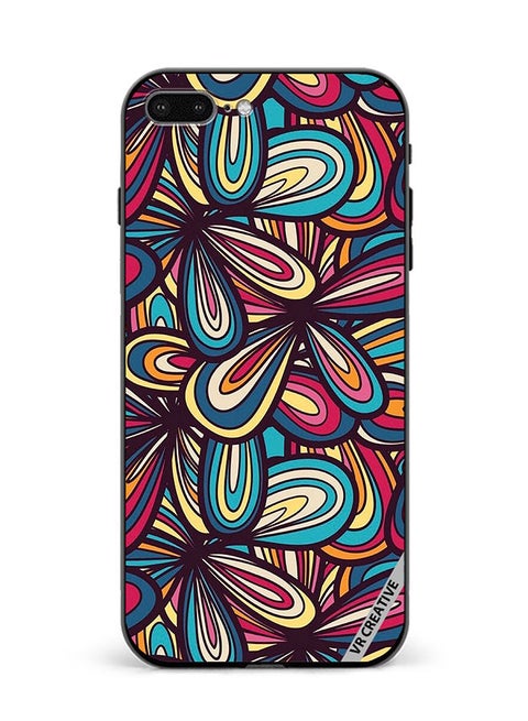 Protective Case Cover For Apple iPhone 7 Plus/8 Plus Flower Abstract Design Multicolour