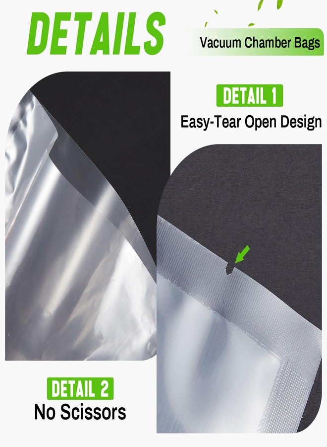 Woanger 200 Count Vacuum Sealer Bags for Food Clear Vacuum Chamber Sealer Bags 3 Mil 12" x 14" Bpa-free Grade Pouches for Food Storage - Image 4